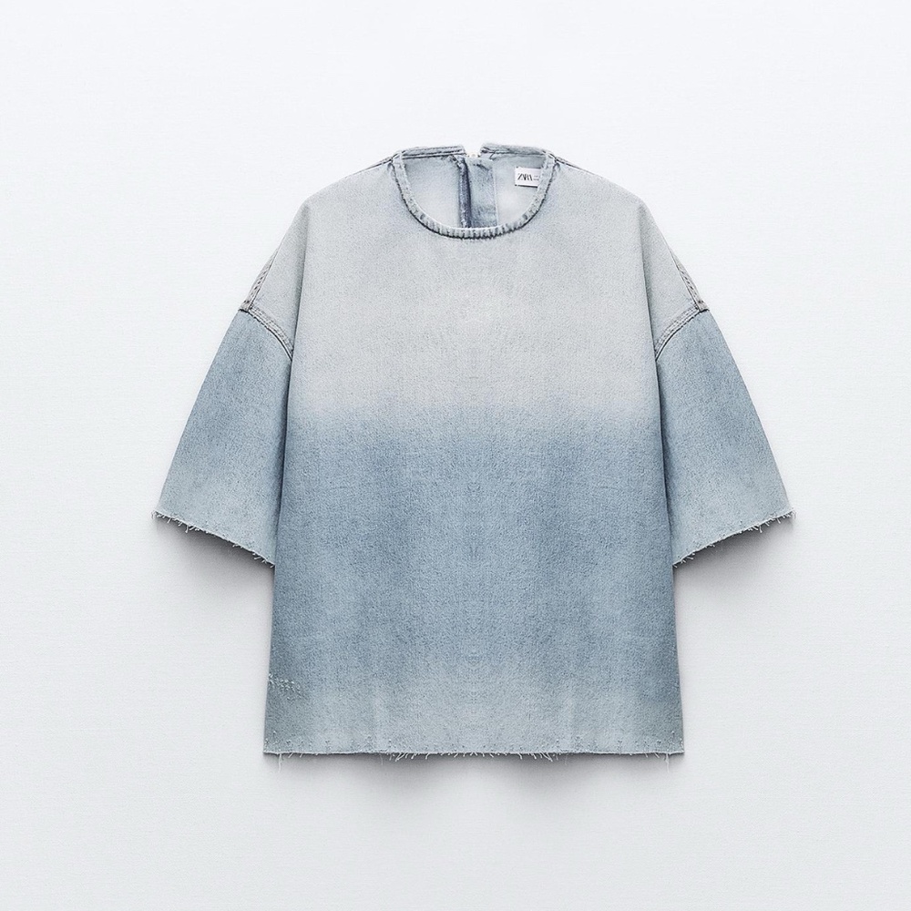 Zara denim trf shirt S